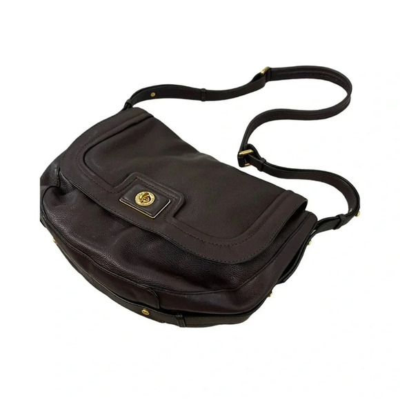 Marc by Marc Jacobs Purple Pebbled Leather Shoulder Bag - Picture 1 of 14